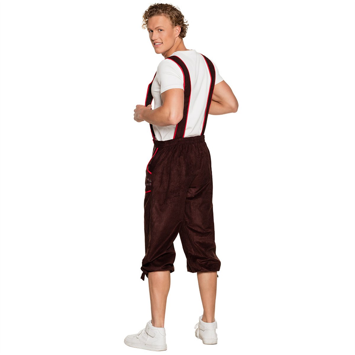 Skelettdr&auml;kt svart/vit storlek L polyester