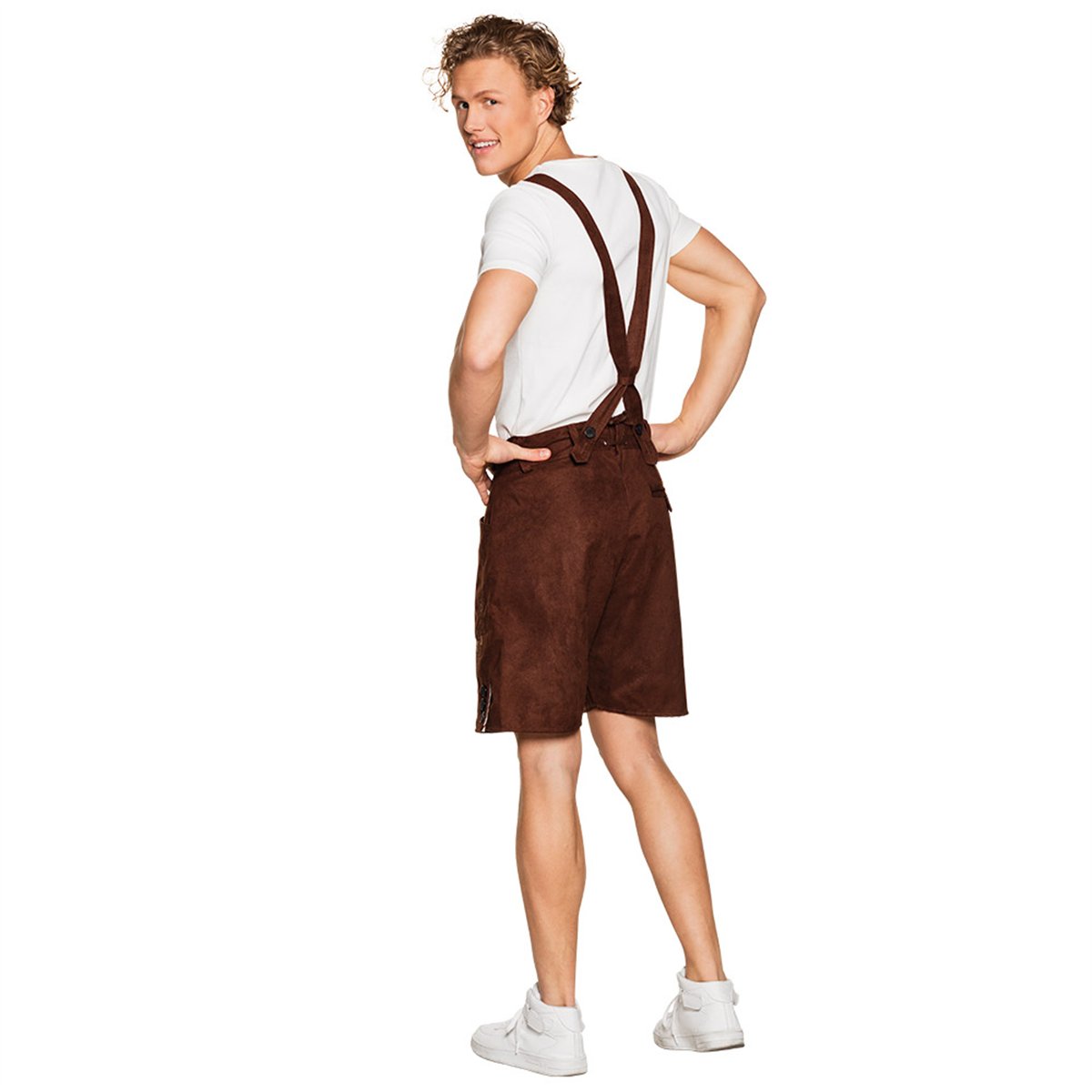 Skelettdr&auml;kt svart/vit storlek L polyester