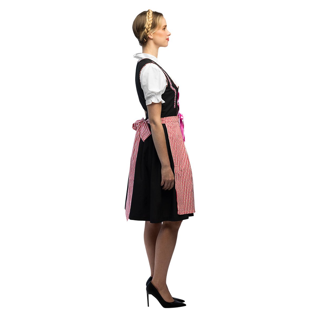 Skelettdräkt svart/vit storlek L polyester Skelettdräkt svart/vit storlek L polyester