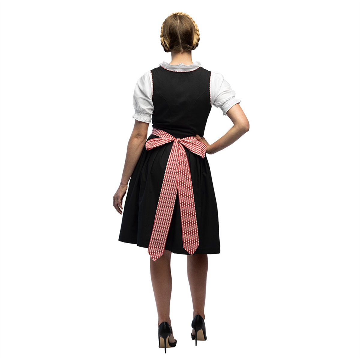 Skelettdräkt svart/vit storlek L polyester Skelettdräkt svart/vit storlek L polyester