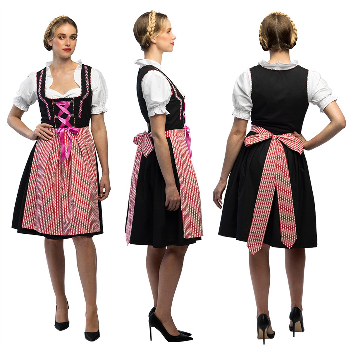 Skelettdräkt svart/vit storlek L polyester Skelettdräkt svart/vit storlek L polyester