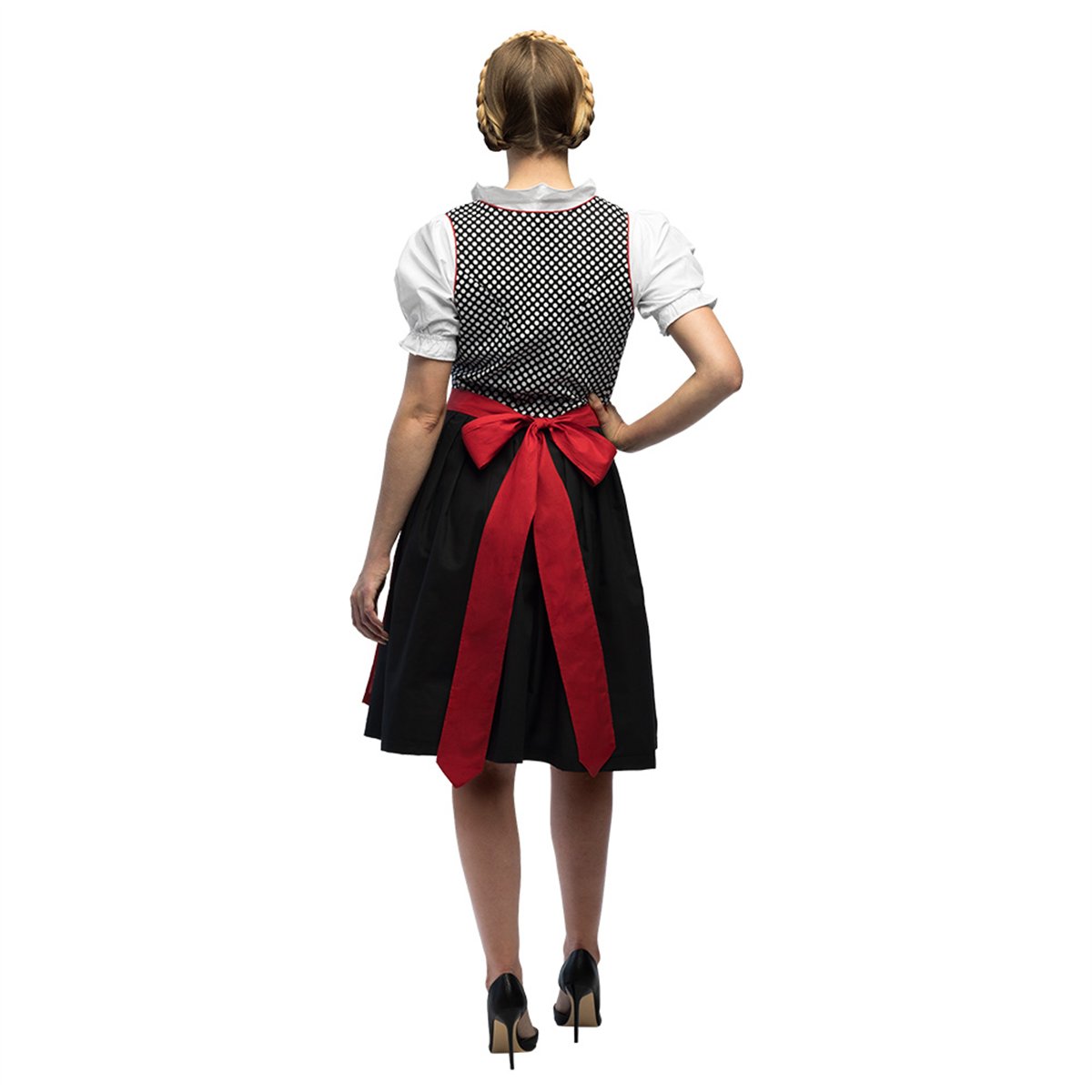 Skelettdräkt svart/vit storlek L polyester Skelettdräkt svart/vit storlek L polyester