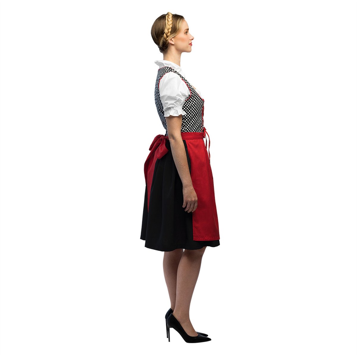 Skelettdräkt svart/vit storlek L polyester Skelettdräkt svart/vit storlek L polyester