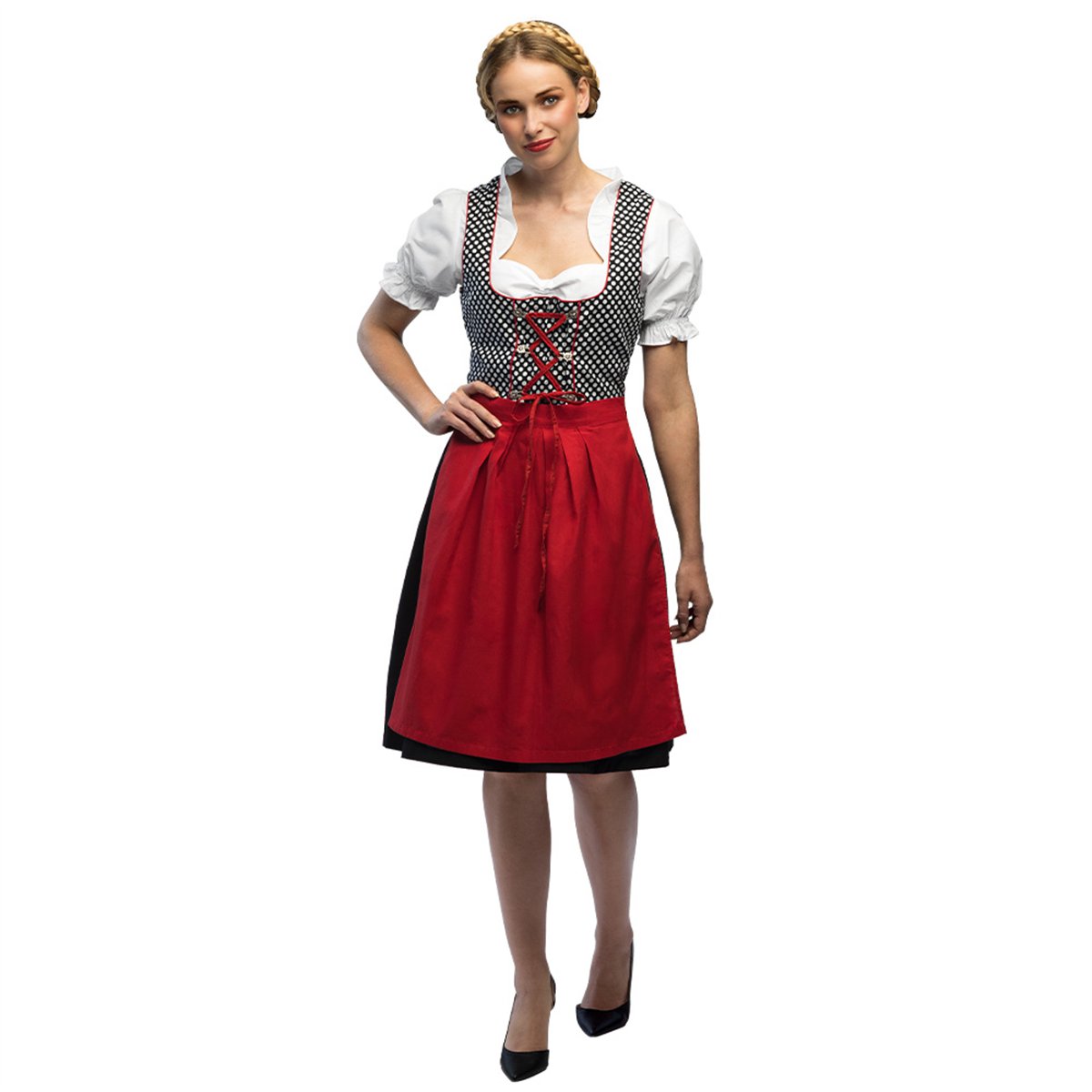 Skelettdräkt svart/vit storlek L polyester Skelettdräkt svart/vit storlek L polyester