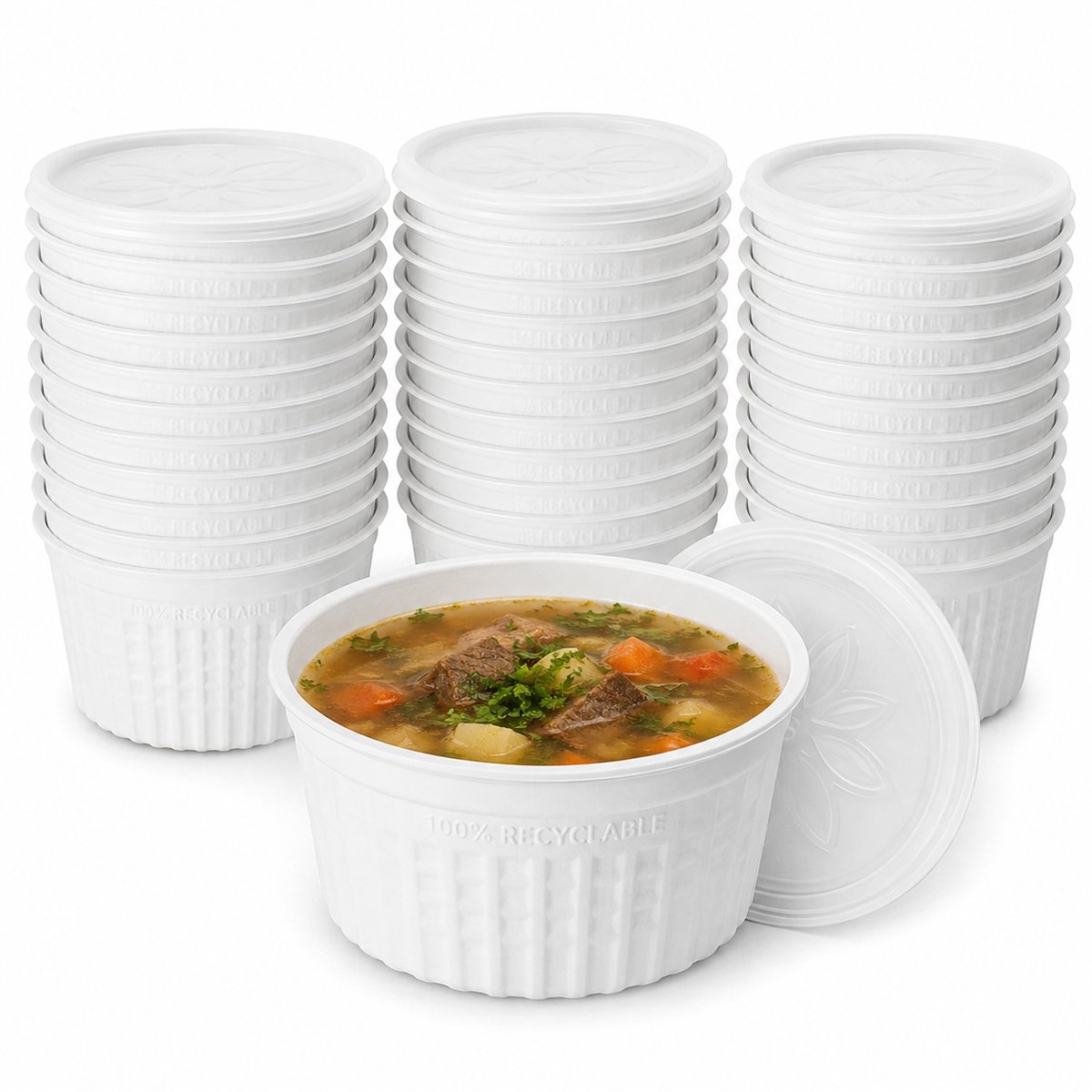 25 st airpac® Termo Soppkoppar vita 350 ml återvunnen PP 25 st airpac® Termo Soppkoppar vita 350 ml återvunnen PP