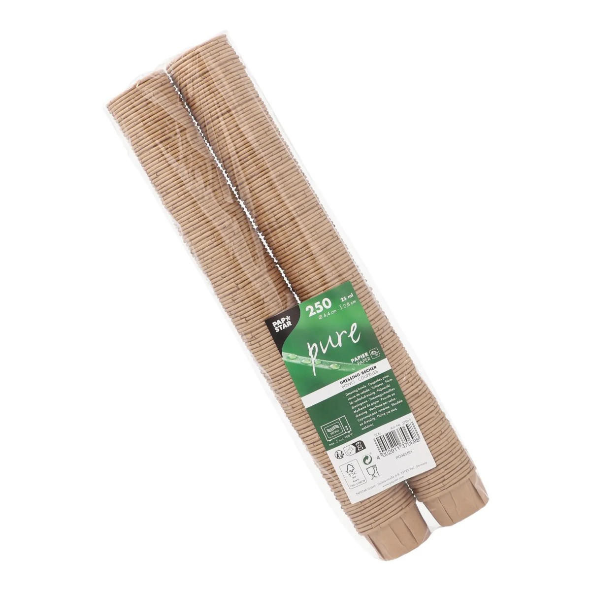 100 st Dressingb&auml;gare transparent &aring;teranv&auml;ndbara 80 ml PP