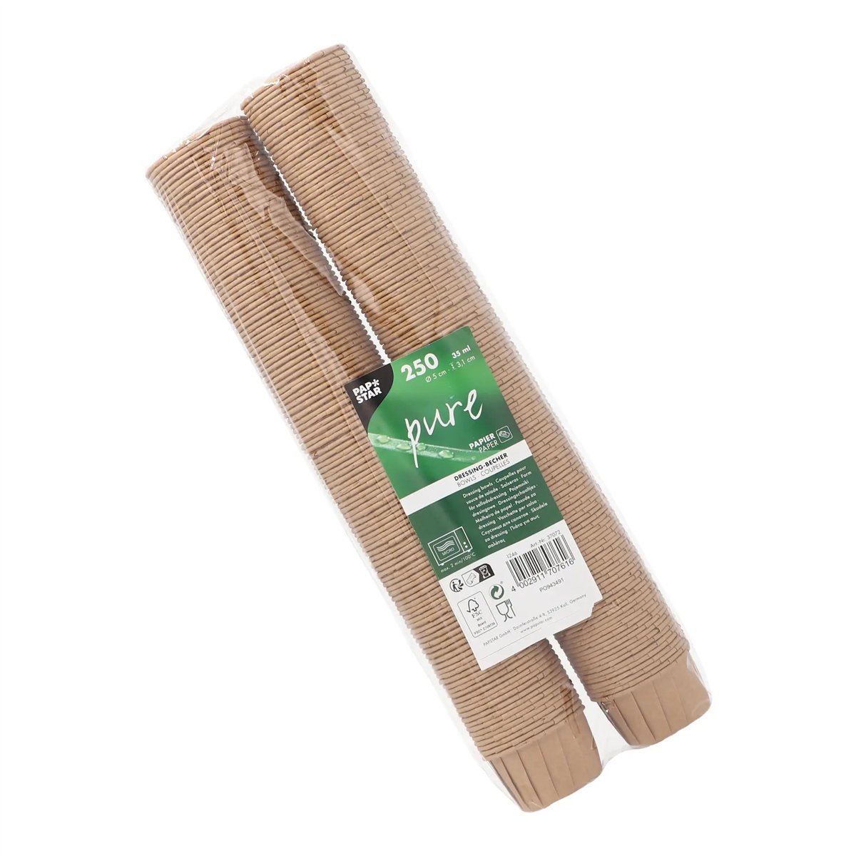 100 st Dressingb&auml;gare transparent &aring;teranv&auml;ndbara 80 ml PP