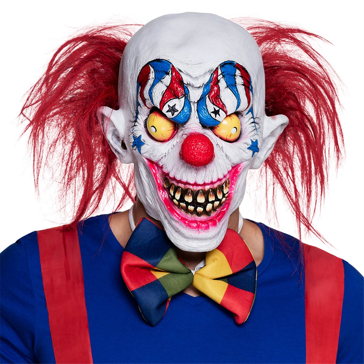 Scream Mask med huva vit och svart 18x31 cm Scream Mask med huva vit och svart 18x31 cm