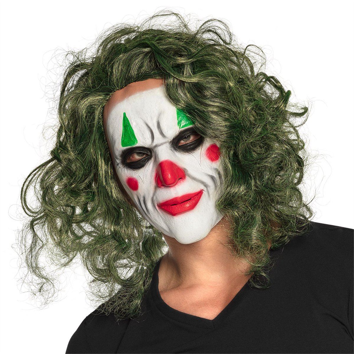 Scream Mask med huva vit och svart 18x31 cm Scream Mask med huva vit och svart 18x31 cm
