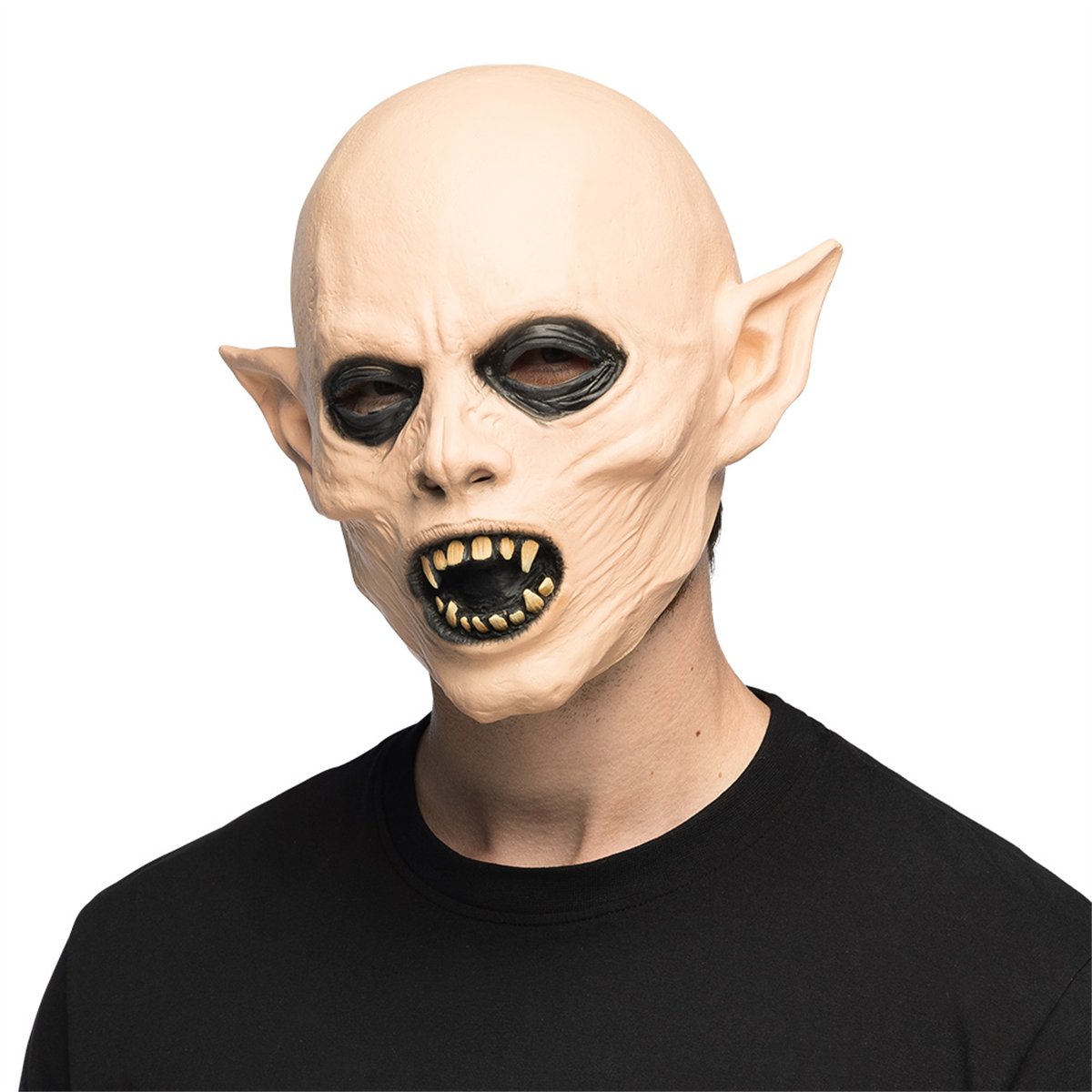 Scream Mask med huva vit och svart 18x31 cm Scream Mask med huva vit och svart 18x31 cm