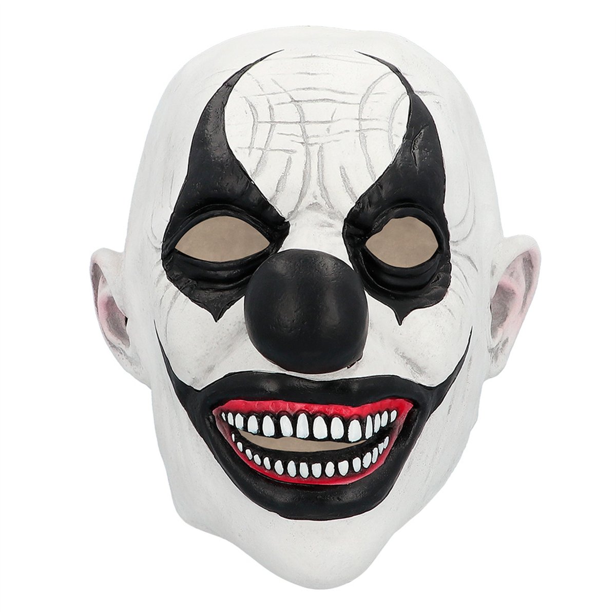 Scream Mask med huva vit och svart 18x31 cm Scream Mask med huva vit och svart 18x31 cm
