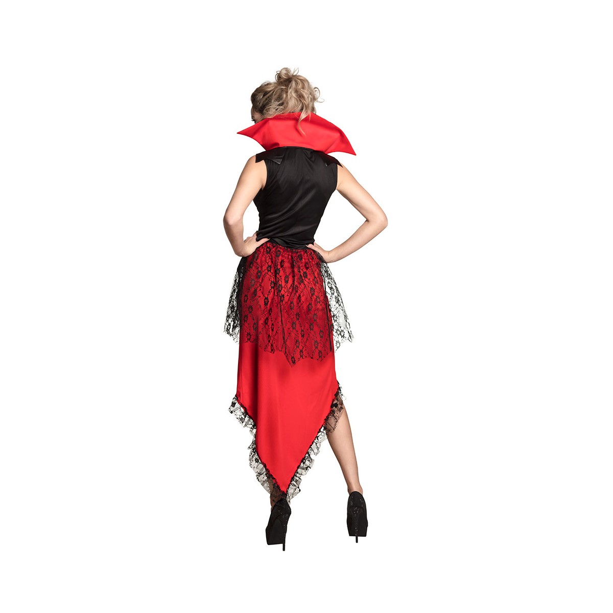 H&auml;xkostym barn svart polyester 116&ndash;128 cm