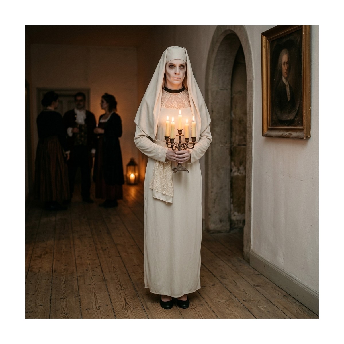 H&auml;xkostym barn svart polyester 116&ndash;128 cm