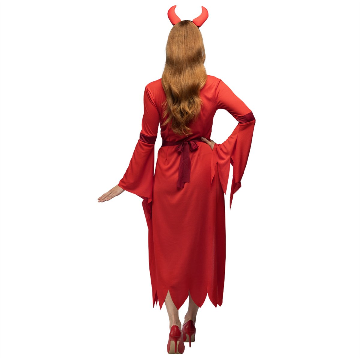 H&auml;xkostym barn svart polyester 116&ndash;128 cm