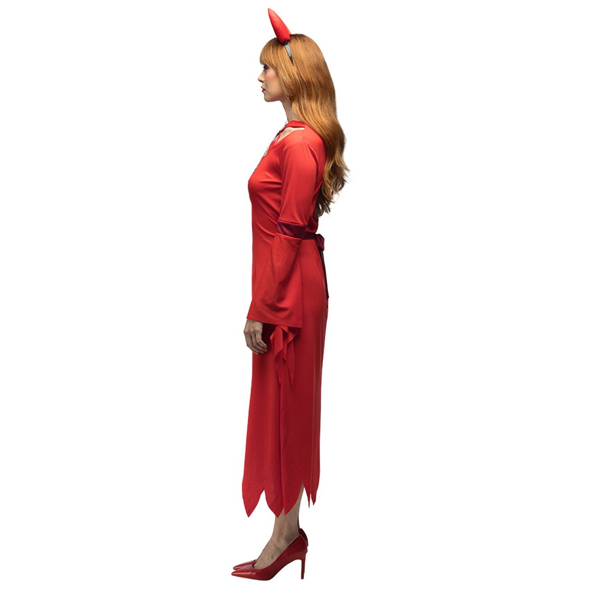 H&auml;xkostym barn svart polyester 116&ndash;128 cm