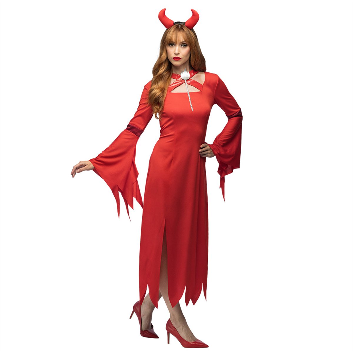 H&auml;xkostym barn svart polyester 116&ndash;128 cm