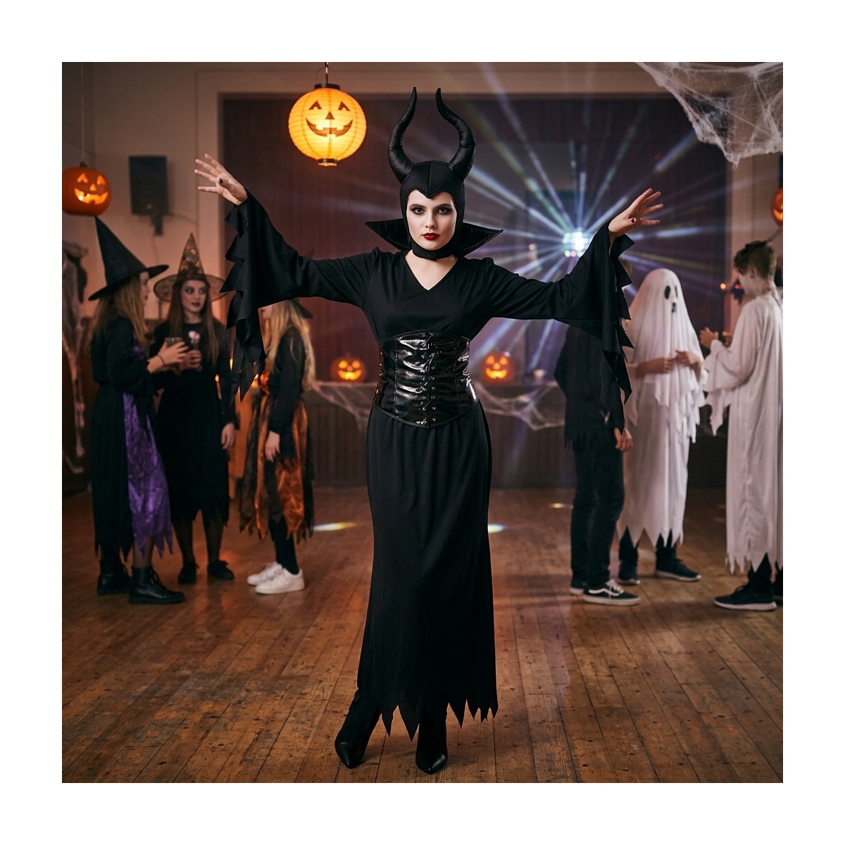 Häxkostym barn svart polyester 116–128 cm Häxkostym barn svart polyester 116–128 cm