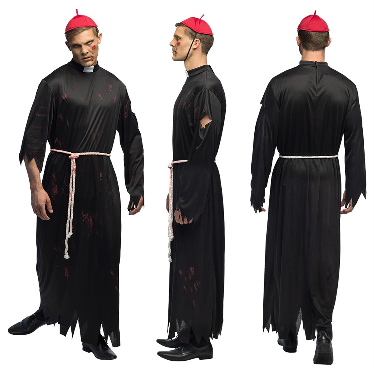 Pr&auml;stkostym Svart L-XL med B&auml;lte Unisex Vuxen