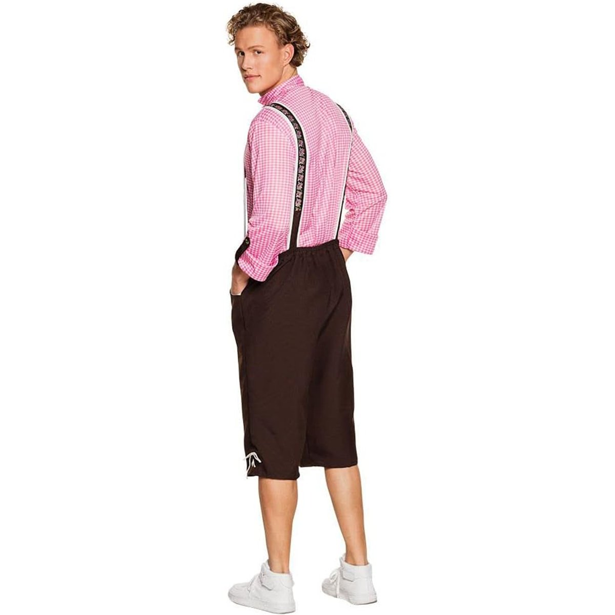 Skelettdr&auml;kt svart/vit storlek L polyester