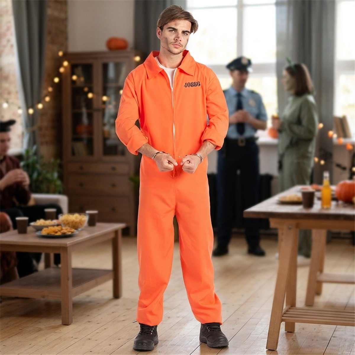Prästkostym Svart L-XL med Bälte Unisex Vuxen Prästkostym Svart L-XL med Bälte Unisex Vuxen