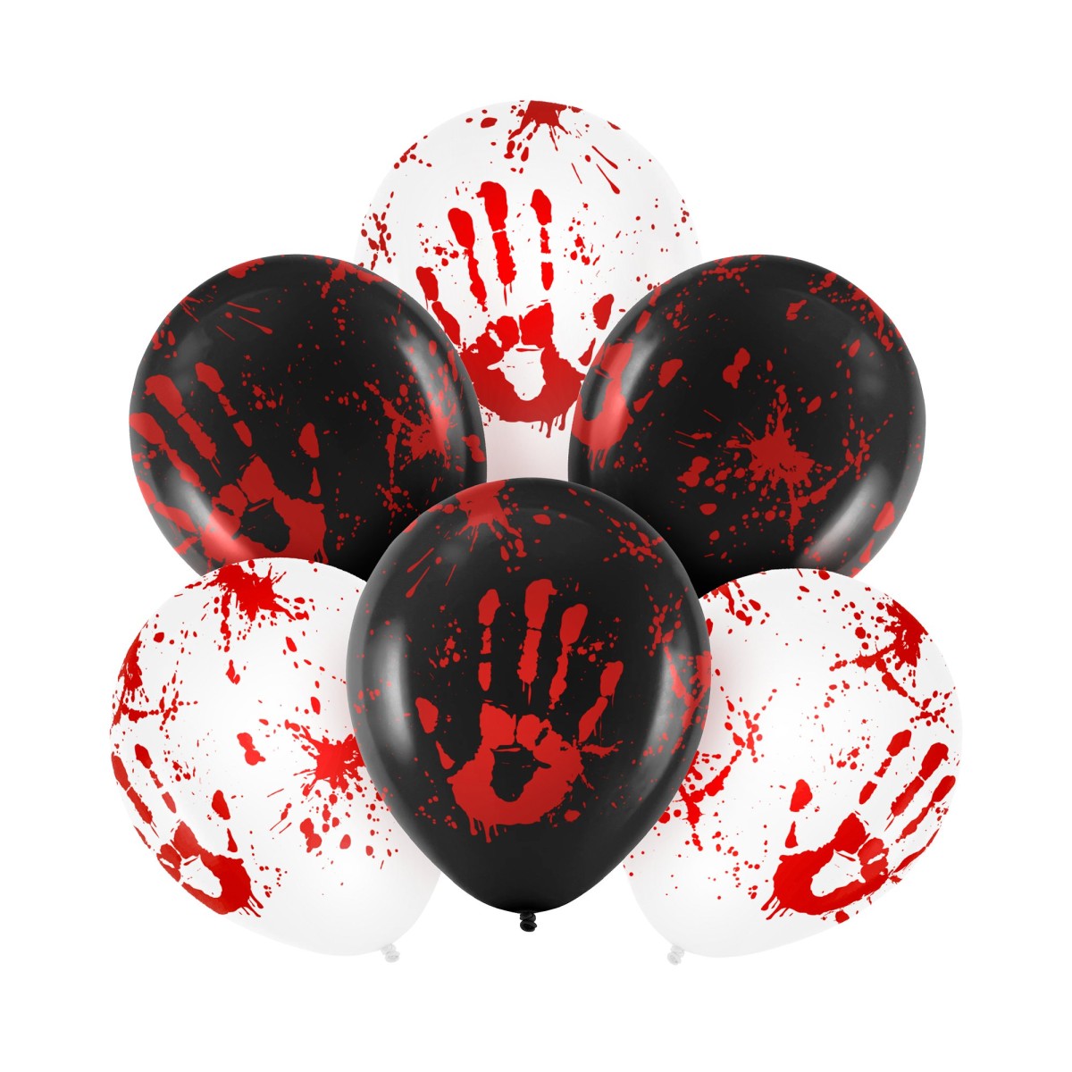 6 st Latexballonger Halloween-ögon färgmix 30 cm 6 st Latexballonger Halloween-ögon färgmix 30 cm