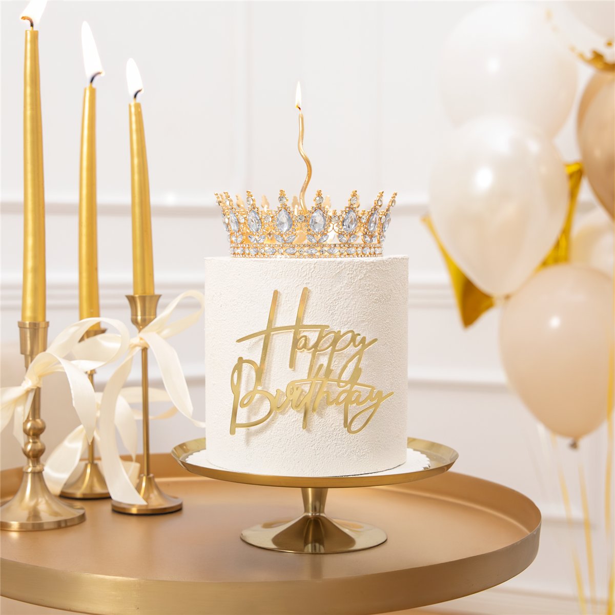 32 st T&aring;rttoppar Kulor vit, gr&ouml;n, mintgr&ouml;n, guld 2&ndash;4 cm
