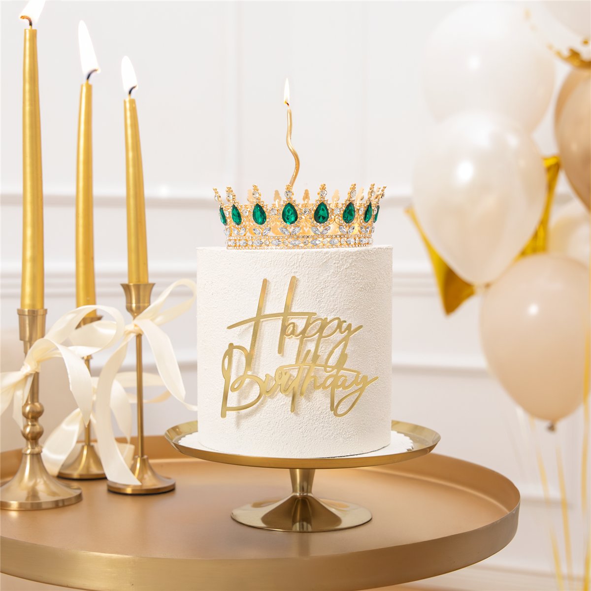 32 st Tårttoppar Kulor vit, grön, mintgrön, guld 2–4 cm 32 st Tårttoppar Kulor vit, grön, mintgrön, guld 2–4 cm