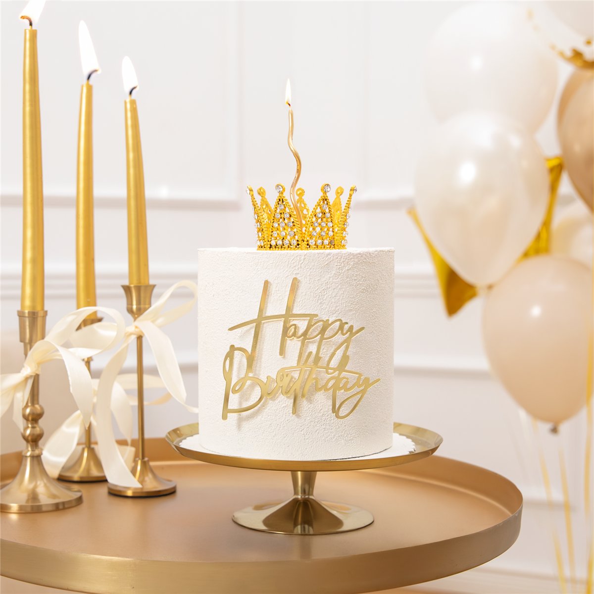 32 st T&aring;rttoppar Kulor vit, gr&ouml;n, mintgr&ouml;n, guld 2&ndash;4 cm