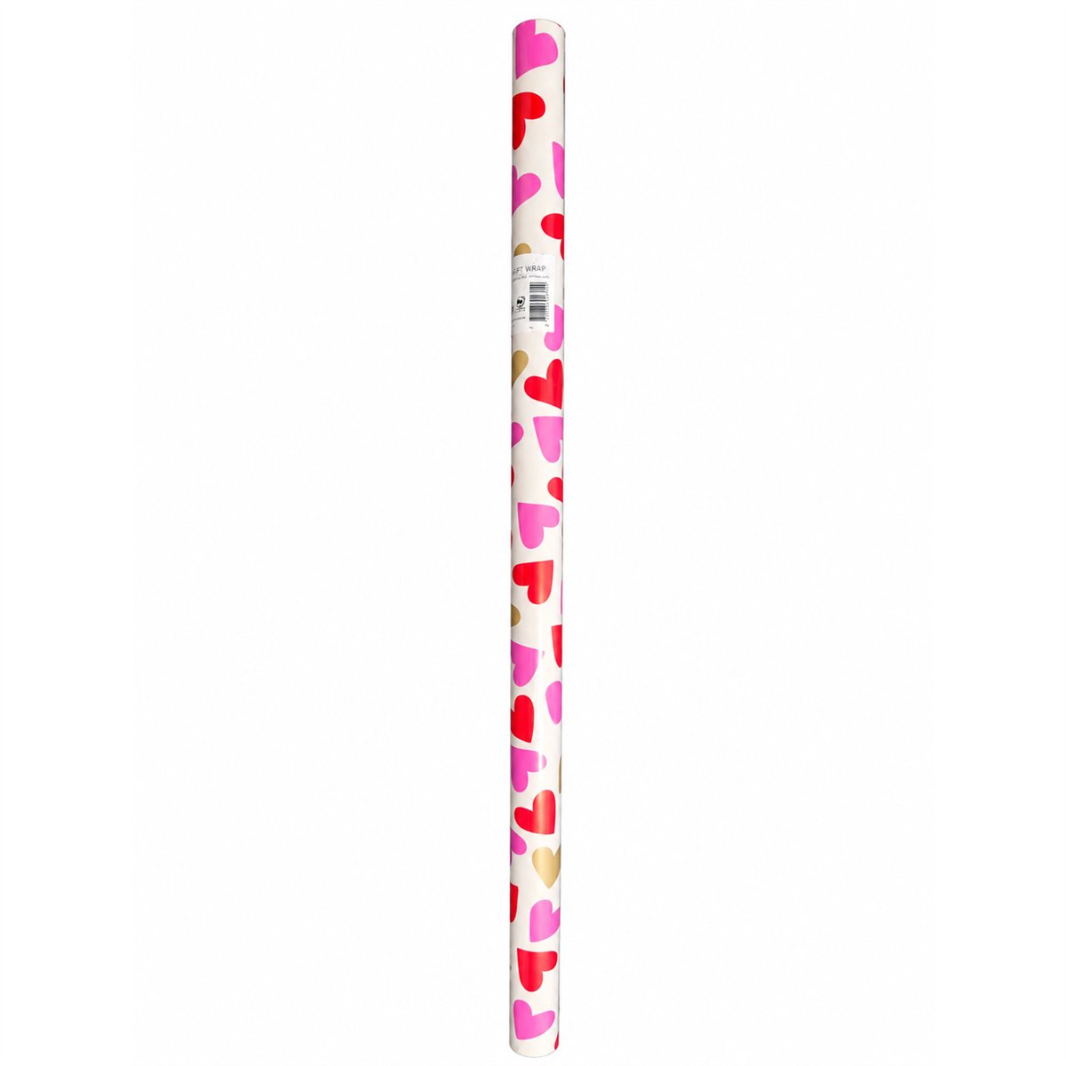 1 rulle Presentpapper rosa och röda ränder 70x200 cm 1 rulle Presentpapper rosa och röda ränder 70x200 cm
