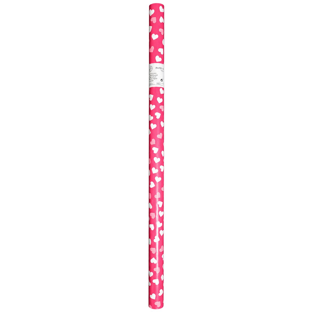 1 rulle Presentpapper rosa och röda ränder 70x200 cm 1 rulle Presentpapper rosa och röda ränder 70x200 cm