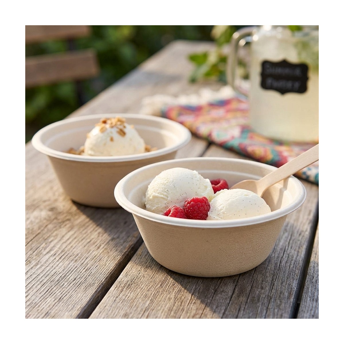 50 st. Sopptallrikar sockerör naturlig 400 ml 18 cm 50 st. Sopptallrikar sockerör naturlig 400 ml 18 cm