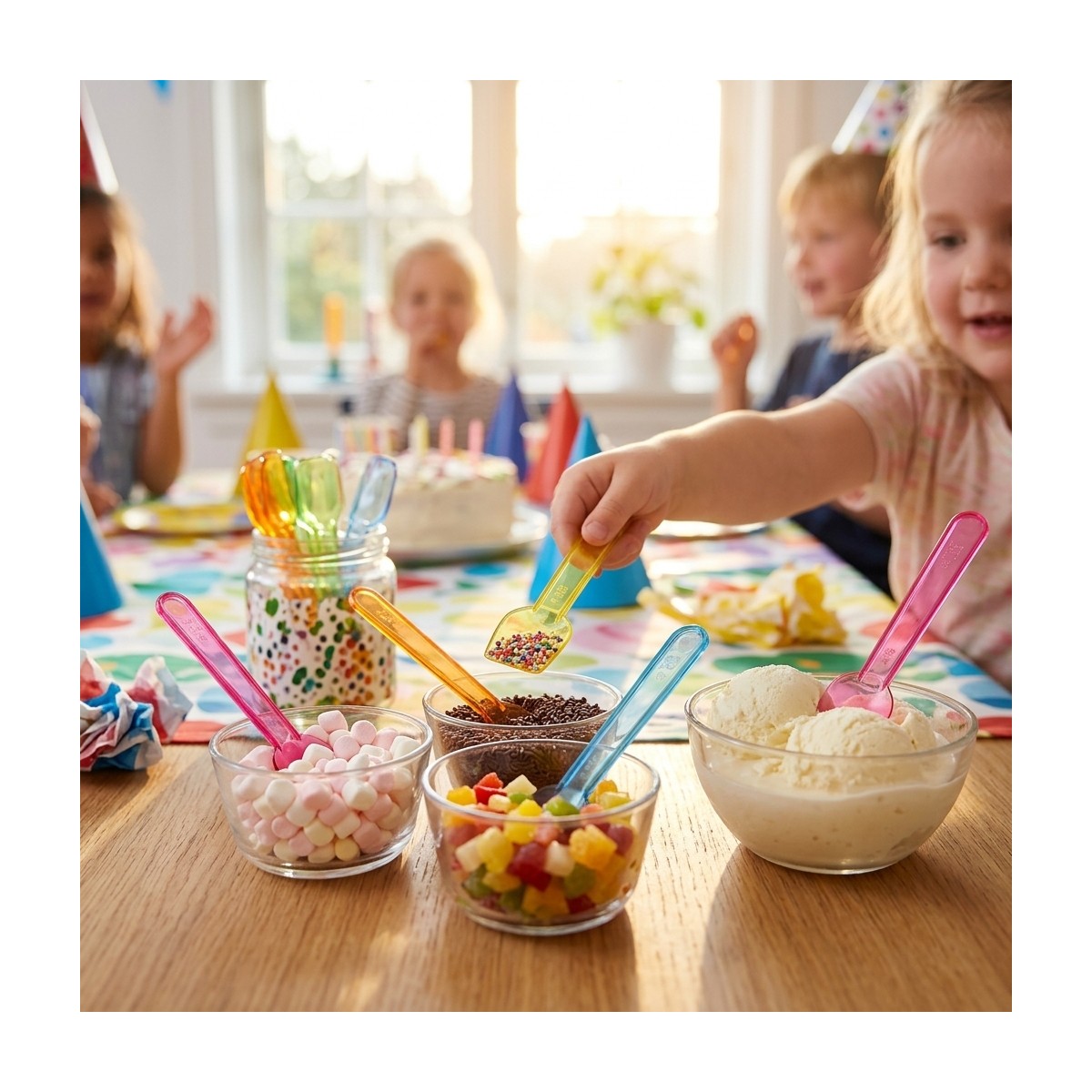 50 st Isskoppar Multicolor 9,6 cm – Återbrukbar, tillverkad i Italien 50 st Isskoppar Multicolor 9,6 cm – Återbrukbar, tillverkad i Italien