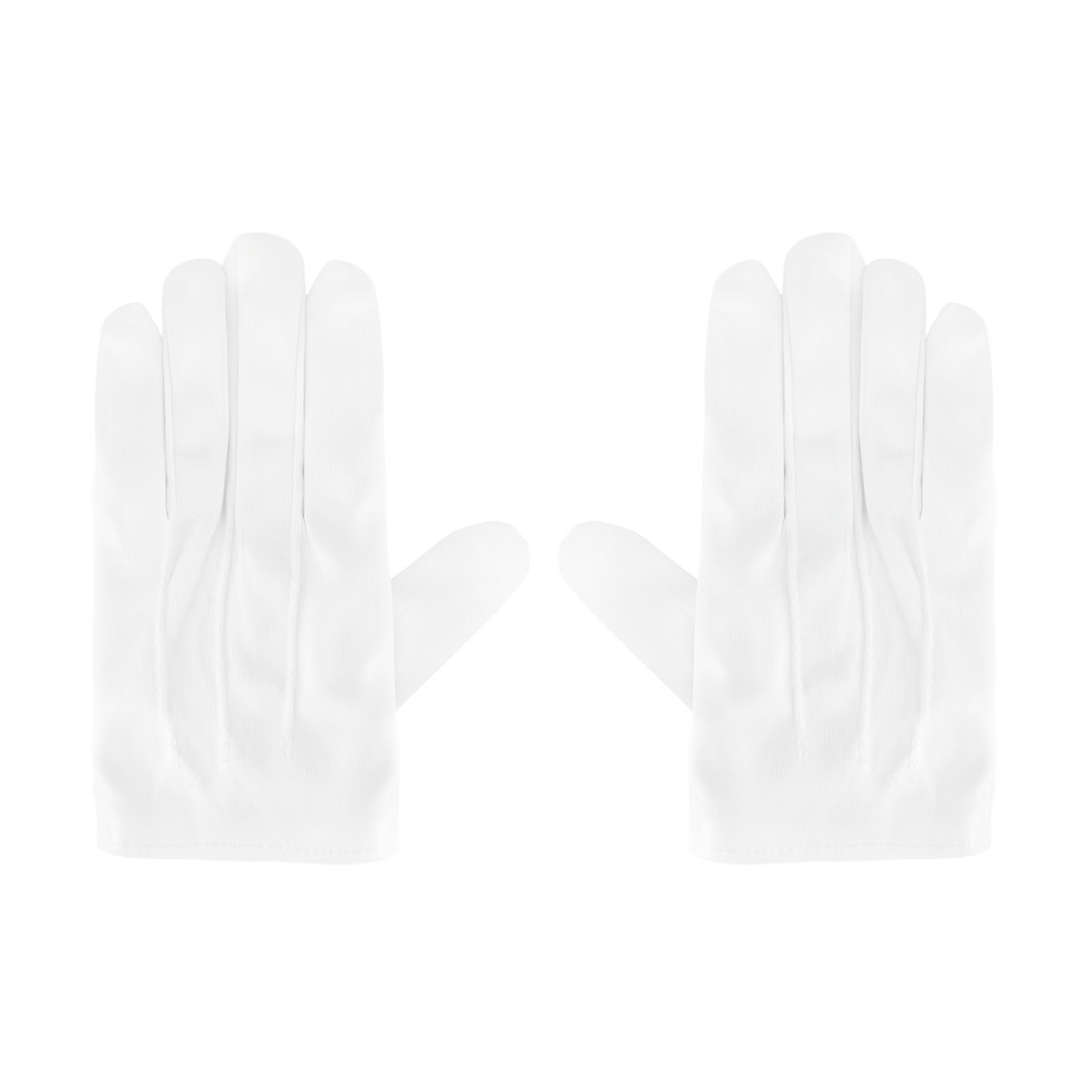 1 par Satinhandskar Vit med Pärlor 23 cm 1 par Satinhandskar Vit med Pärlor 23 cm