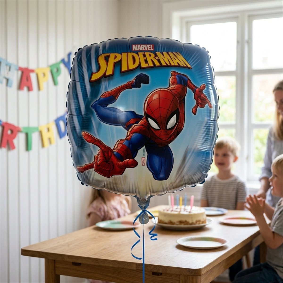 Spider-Man® Folieballong Mask Rund 46 cm Spider-Man® Folieballong Mask Rund 46 cm