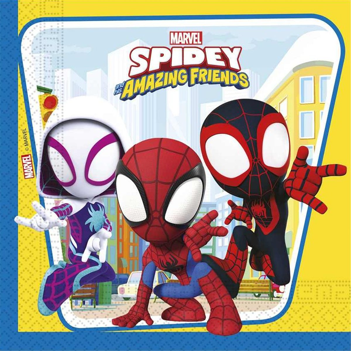 20 st. Servetter Spider-Man® röd 33x33 cm 20 st. Servetter Spider-Man® röd 33x33 cm