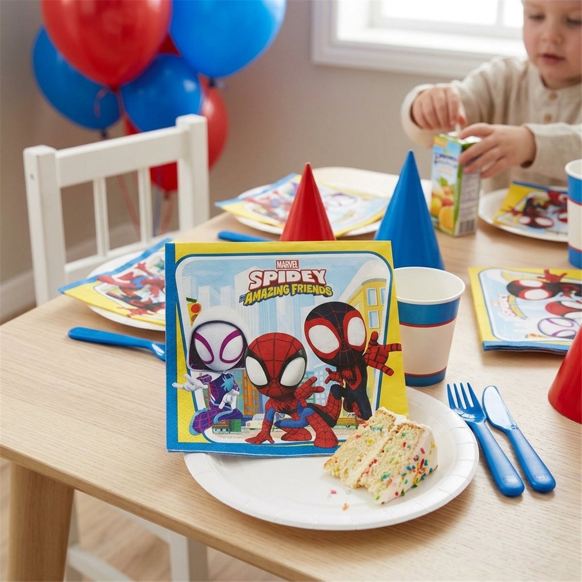 20 st. Servetter Spider-Man® röd 33x33 cm 20 st. Servetter Spider-Man® röd 33x33 cm