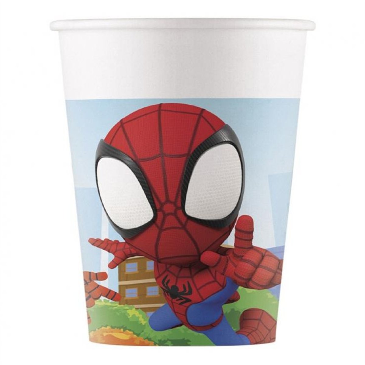 8 st. Spider-Man® Pappmuggar röda 200 ml 8 st. Spider-Man® Pappmuggar röda 200 ml