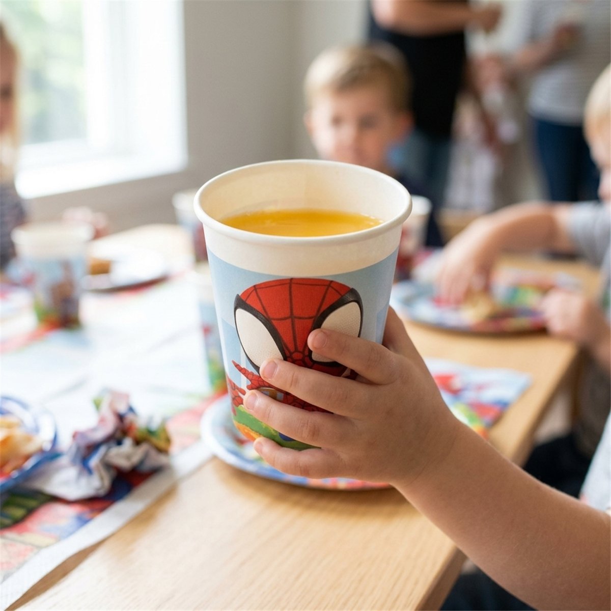 8 st. Spider-Man® Pappmuggar röda 200 ml 8 st. Spider-Man® Pappmuggar röda 200 ml