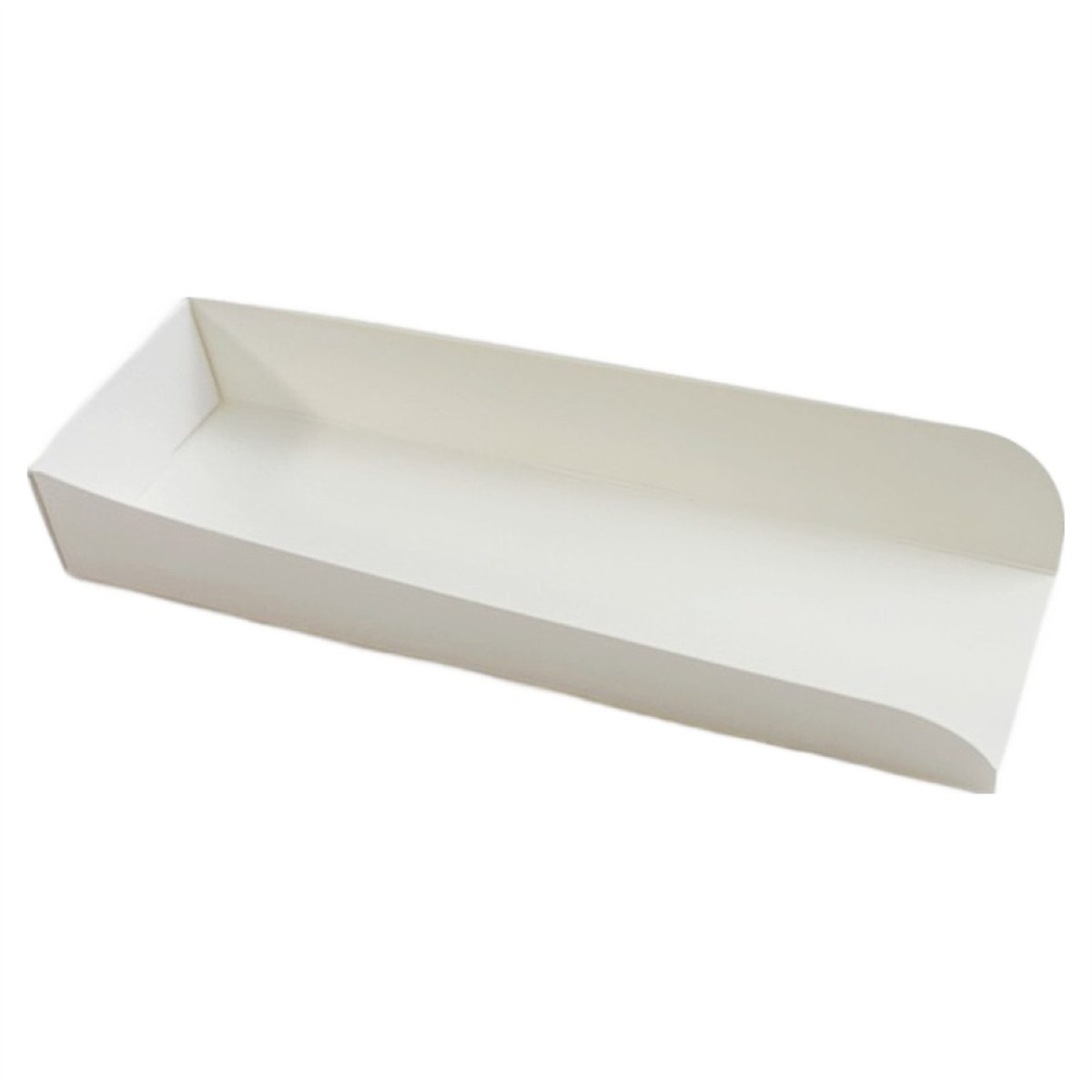 500 st Korvbrickor med kant vit kartong 14x25 cm 500 st Korvbrickor med kant vit kartong 14x25 cm