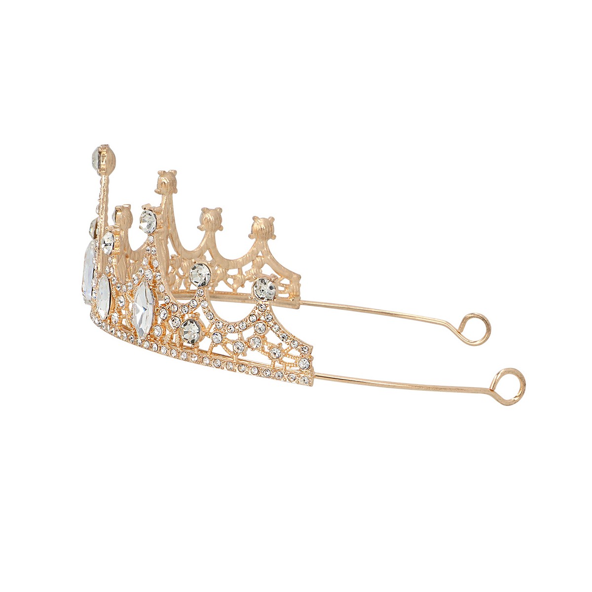Tiara lavendelfärgade stenar plast 11x10 cm Tiara lavendelfärgade stenar plast 11x10 cm