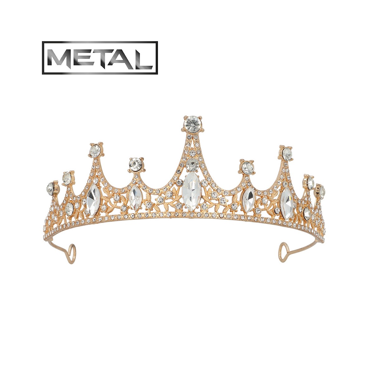 Tiara lavendelfärgade stenar plast 11x10 cm Tiara lavendelfärgade stenar plast 11x10 cm