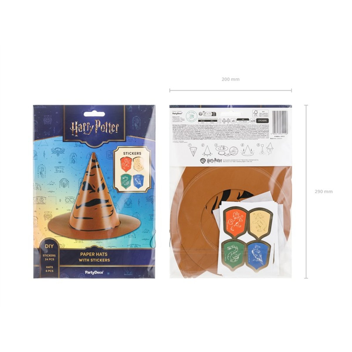 Hats Harry Potter Sorting Hat, 16 cm, brown (1 pkt / 6 pc.) Hats Harry Potter Sorting Hat, 16 cm, brown (1 pkt / 6 pc.)