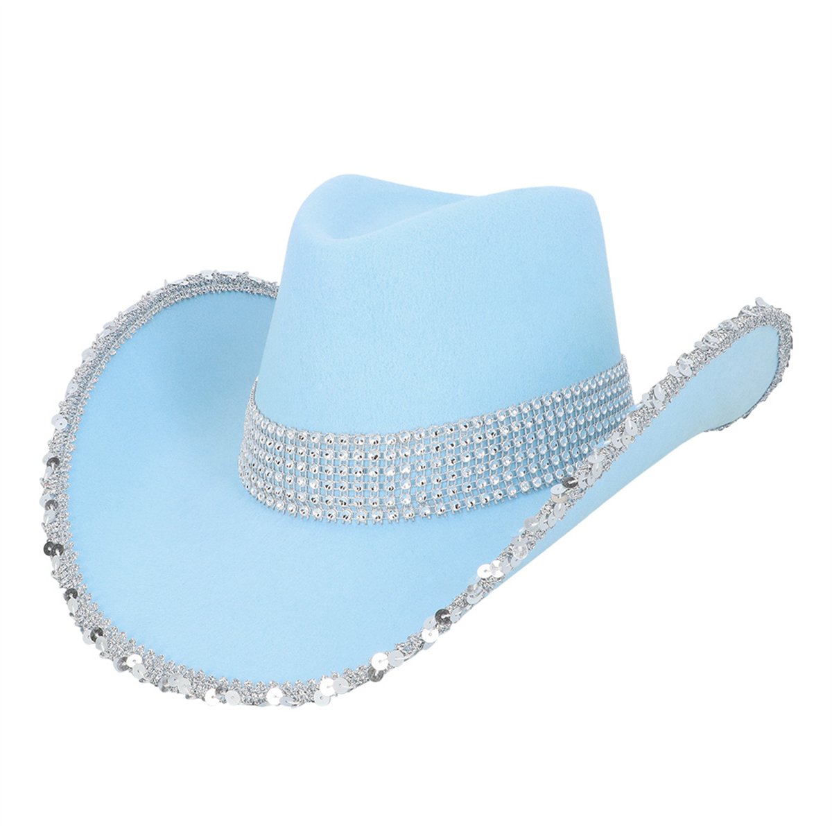 Cowboyhatt Rosa med Paljetter stl 59 Cowboyhatt Rosa med Paljetter stl 59