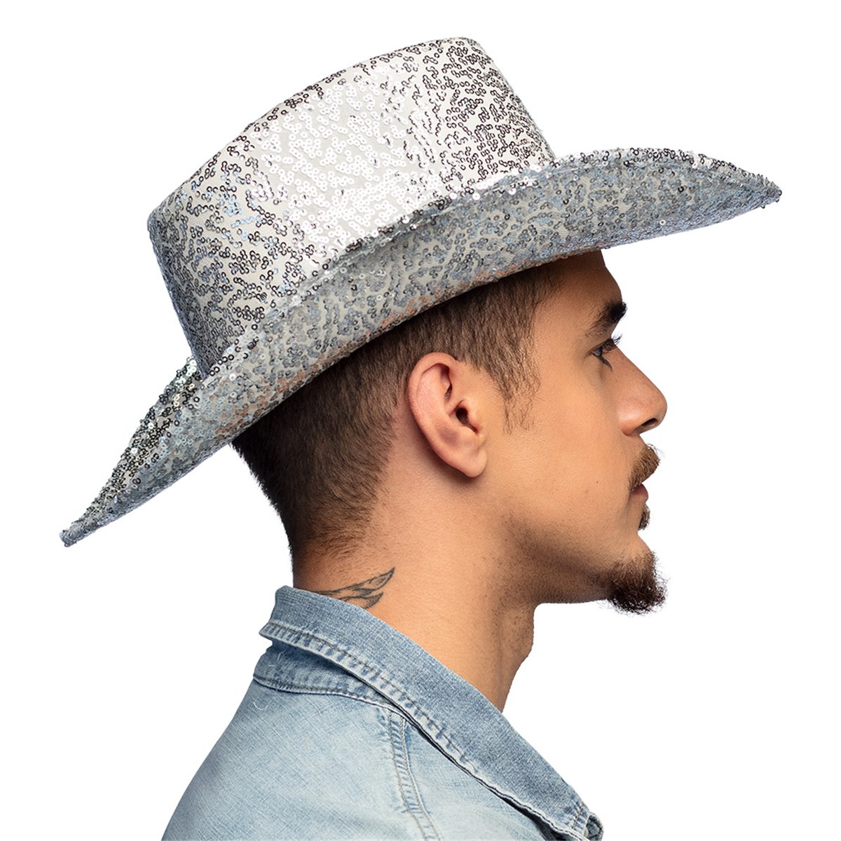 Cowboyhatt Rosa med Paljetter stl 59 Cowboyhatt Rosa med Paljetter stl 59