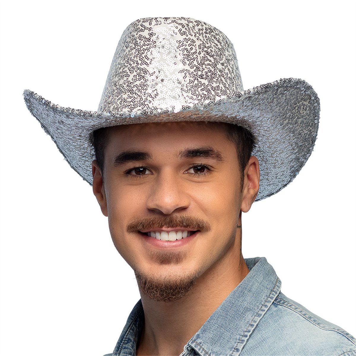 Cowboyhatt Rosa med Paljetter stl 59 Cowboyhatt Rosa med Paljetter stl 59