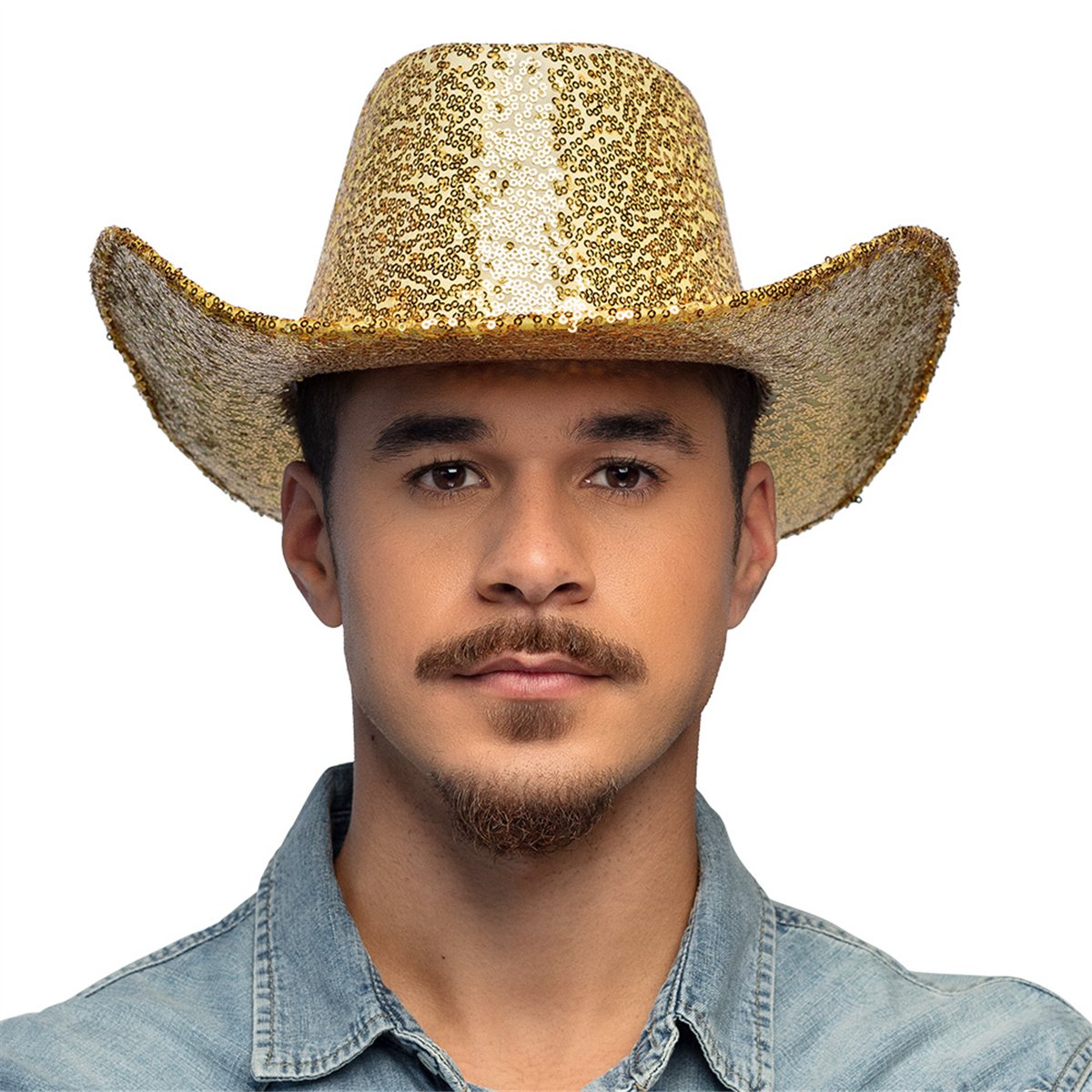 Cowboyhatt Rosa med Paljetter stl 59