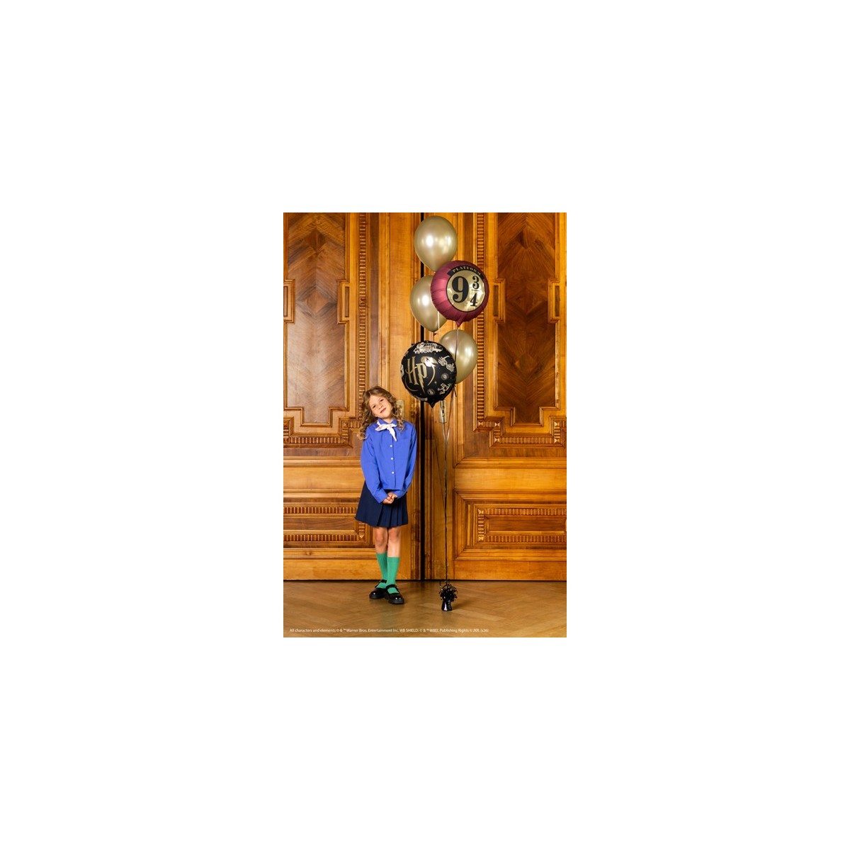 Foil balloon Harry Potter Platform 9 3/4, 35 cm, burgundy-beige Foil balloon Harry Potter Platform 9 3/4, 35 cm, burgundy-beige
