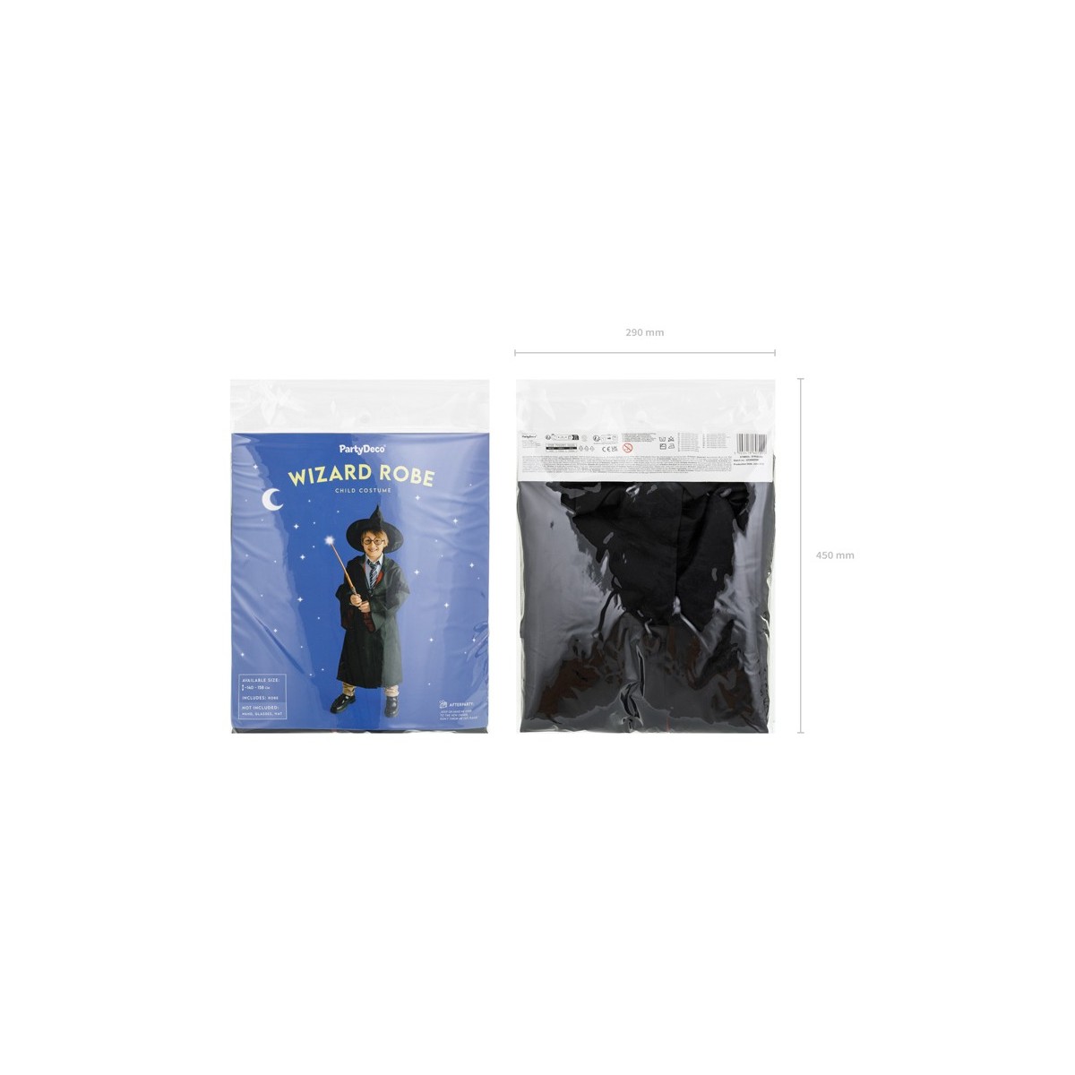 Wizard cape, 140-158 cm, black Wizard cape, 140-158 cm, black