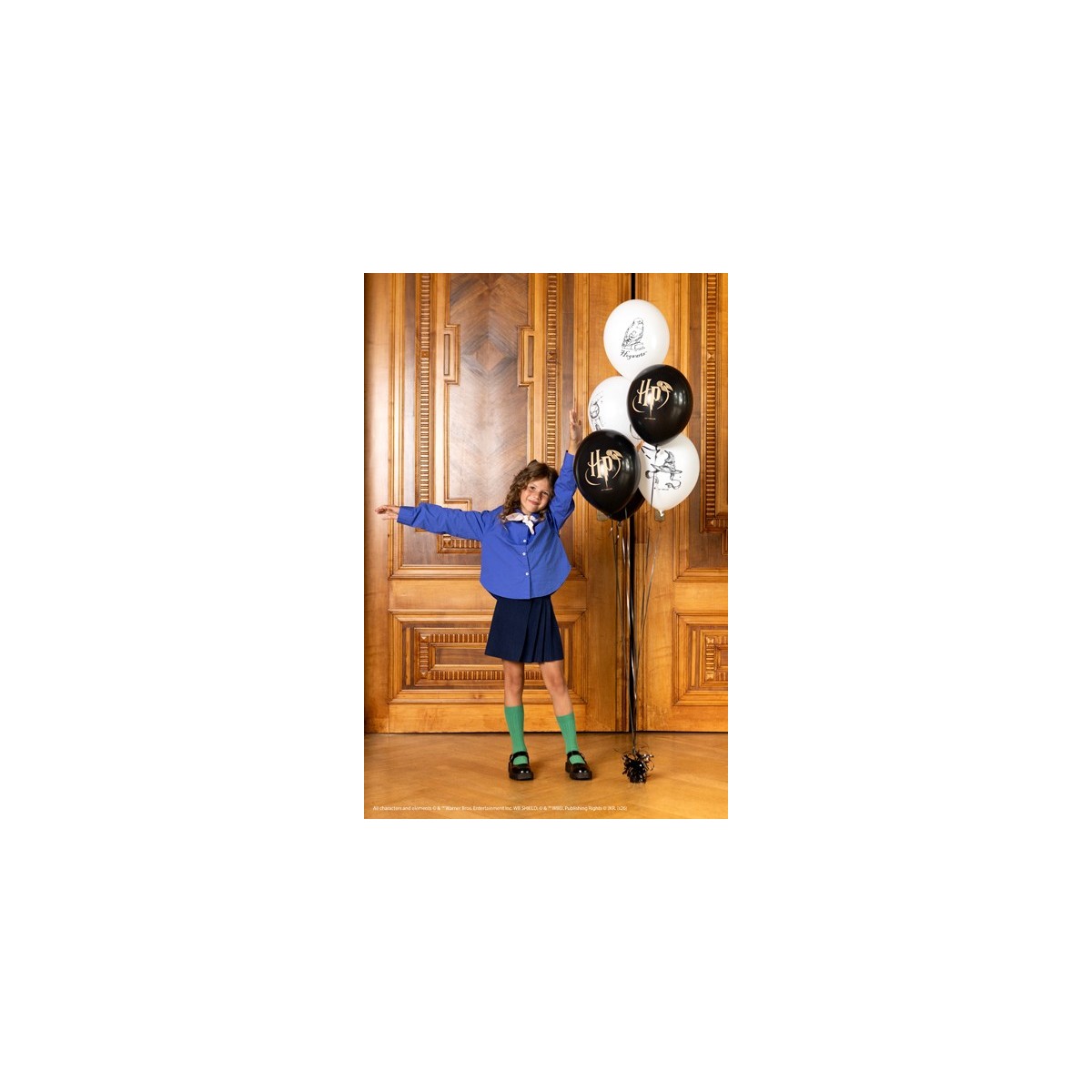 Strong balloons Harry Potter with print, white and black (1 pkt / 6 pc.) Strong balloons Harry Potter with print, white and black (1 pkt / 6 pc.)