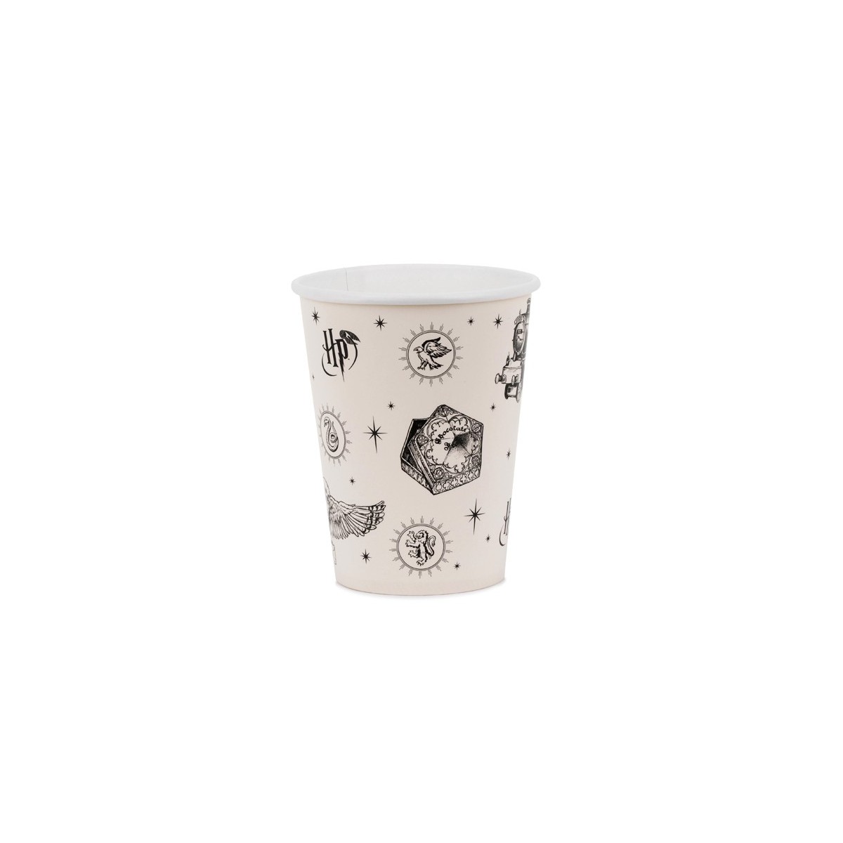 Paper cups Harry Potter, 250 ml, beige (1 pkt / 6 pc.) Paper cups Harry Potter, 250 ml, beige (1 pkt / 6 pc.)